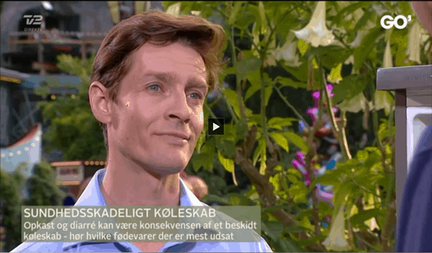 Michael René snakker om køleskabshygiejne og opbevaring af madvarer, Go' aften Danmark, 7 aug 2014 