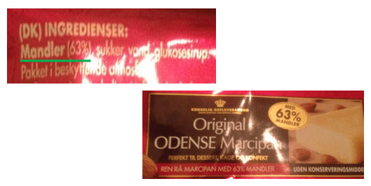 Original Odense Marcipan 63 pct mandler