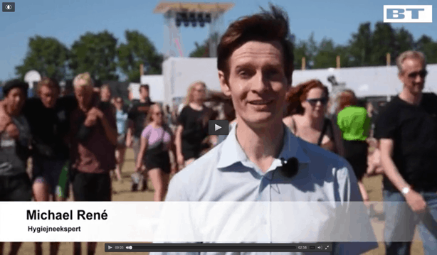 Michael René laver indslag på Roskildefestivalen for BT.dk, jul 2015