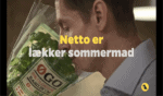 Michael René i reklamefilm for Netto og Netto Øgo