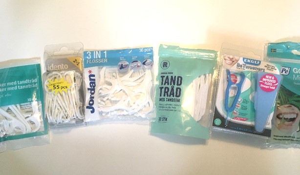 mølle toksicitet Manhattan Test af tandtråd på et plastikgreb af rengøringsekspert Michael René